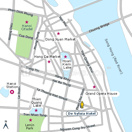 De Syloia Hotel map