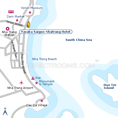 Yasaka Saigon Nhatrang Hotel map