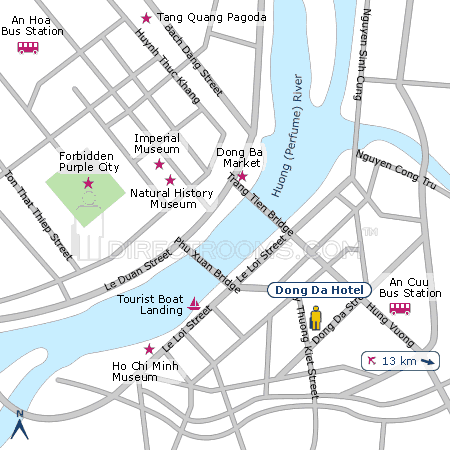 Dong Da Hotel map