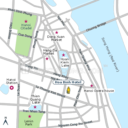 Hoa Binh Hotel map Hoa Binh Hotel map