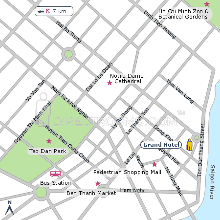 Grand Hotel map