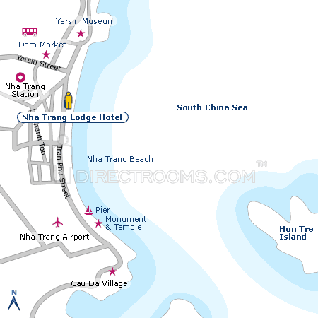 Nha Trang Lodge Hotel map