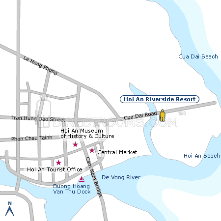 Hoi An Riverside Resort map