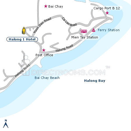 Halong 1 Hotel map